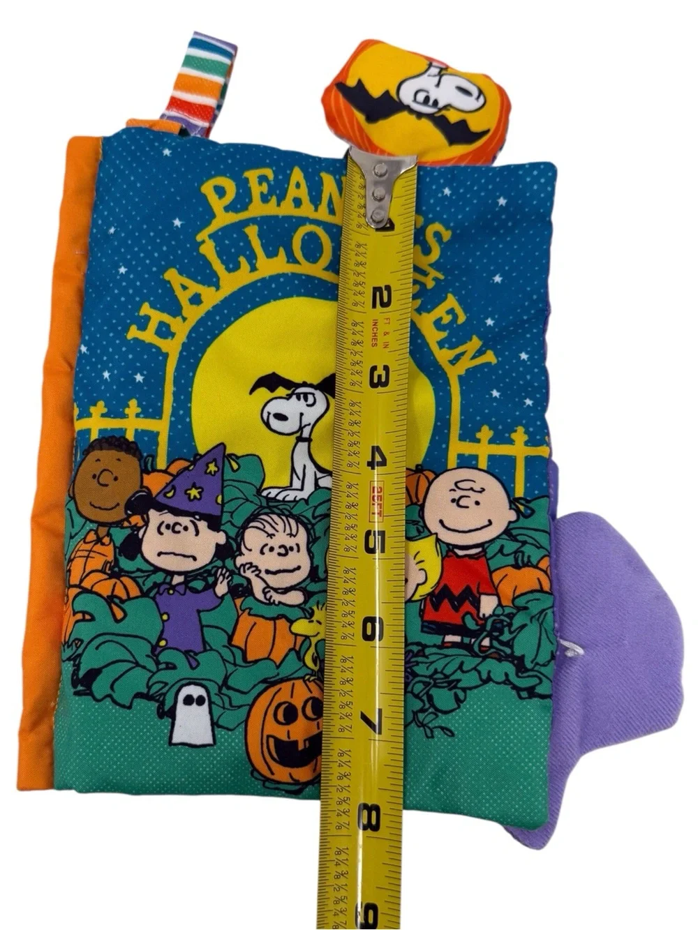 Peanuts Halloween soft cloth crinkle sound baby/childs book snoopy/Charlie brown